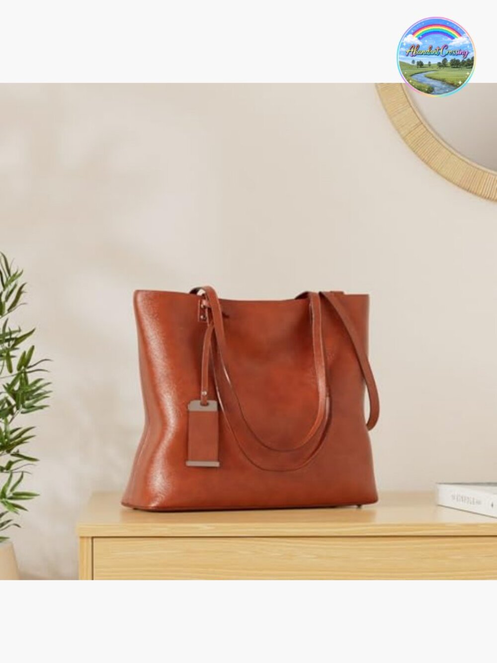 Women Faux Leather Satchel Tote Bag Shoulder Crossbody Purse - Picture 2 of 6